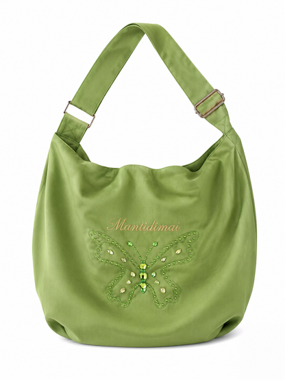 Butterfly Hobo Bag – Sage Green