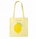 Lemon Garden Satin Tote Bag