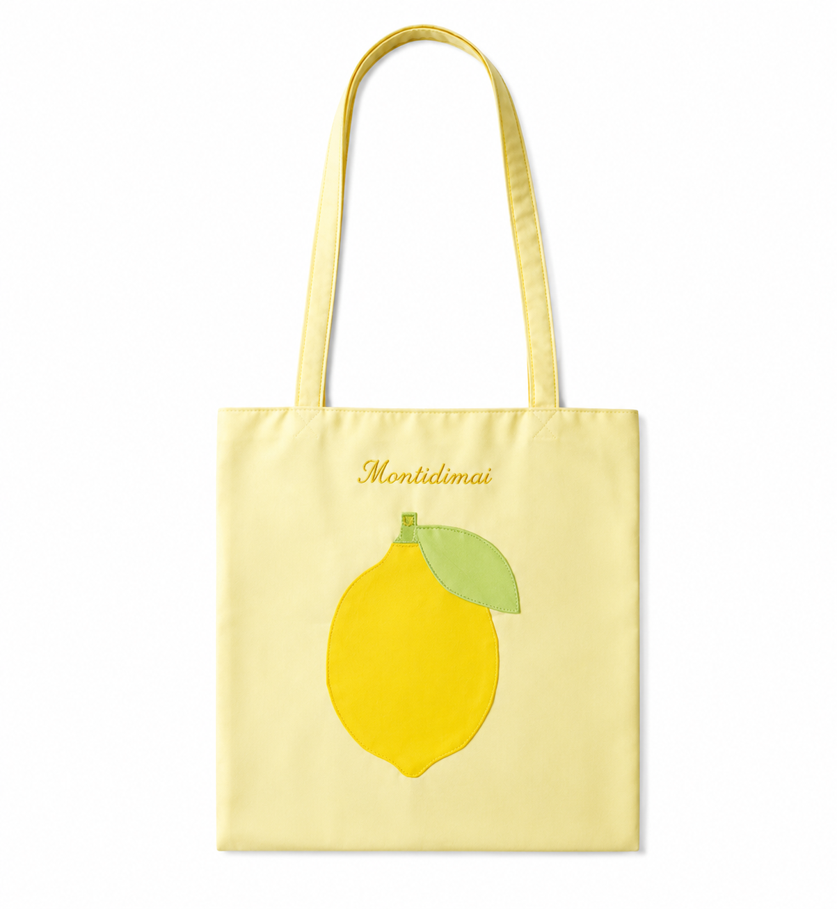 Lemon Garden Satin Tote Bag