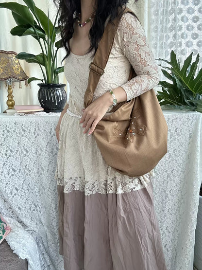 Butterfly Hobo Bag – Brown