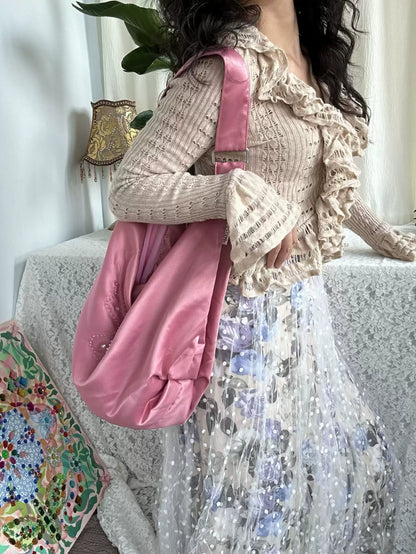 Butterfly Hobo Bag – Pink