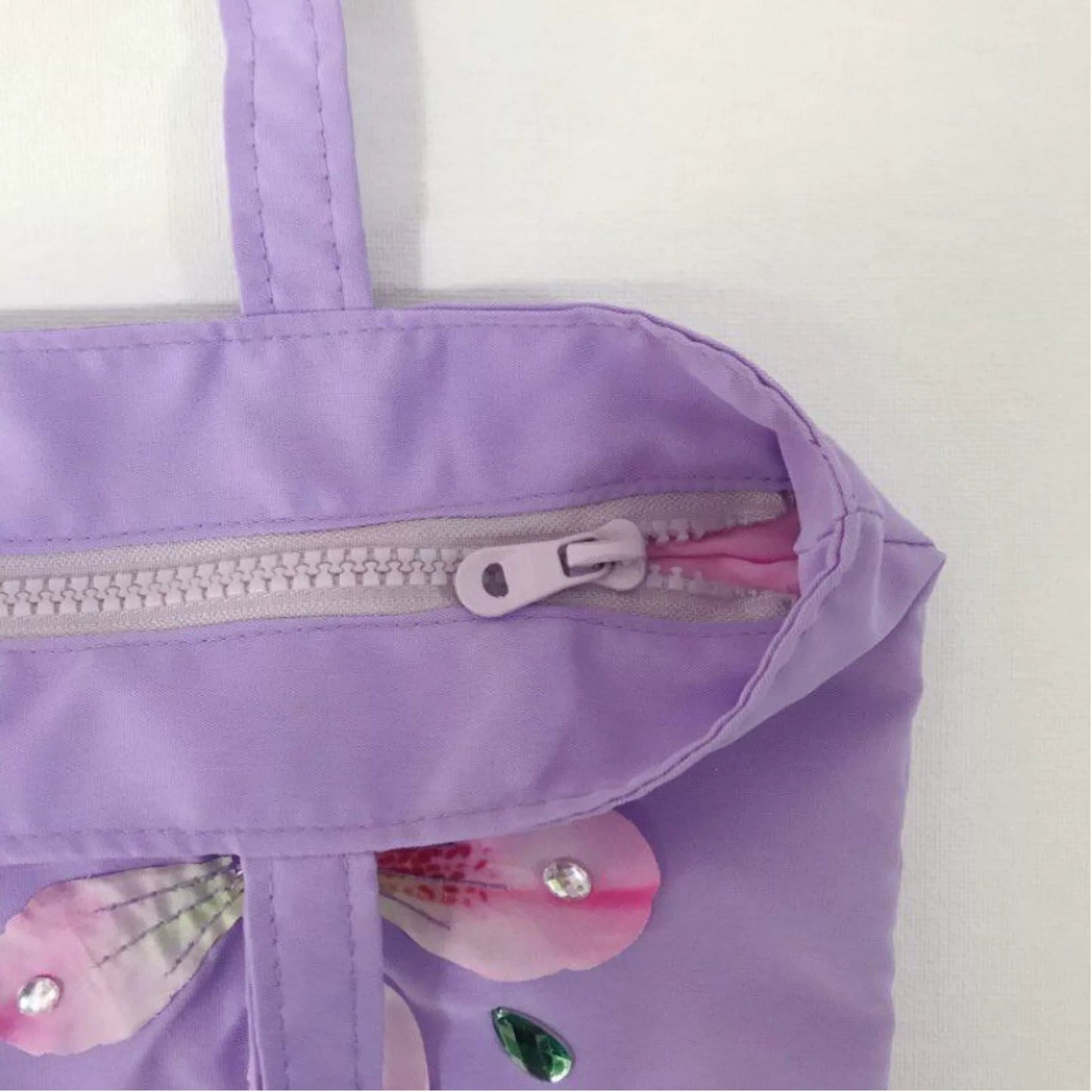 Lavender Blossom Satin Tote Bag