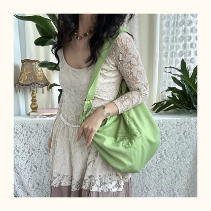 Butterfly Hobo Bag – Sage Green