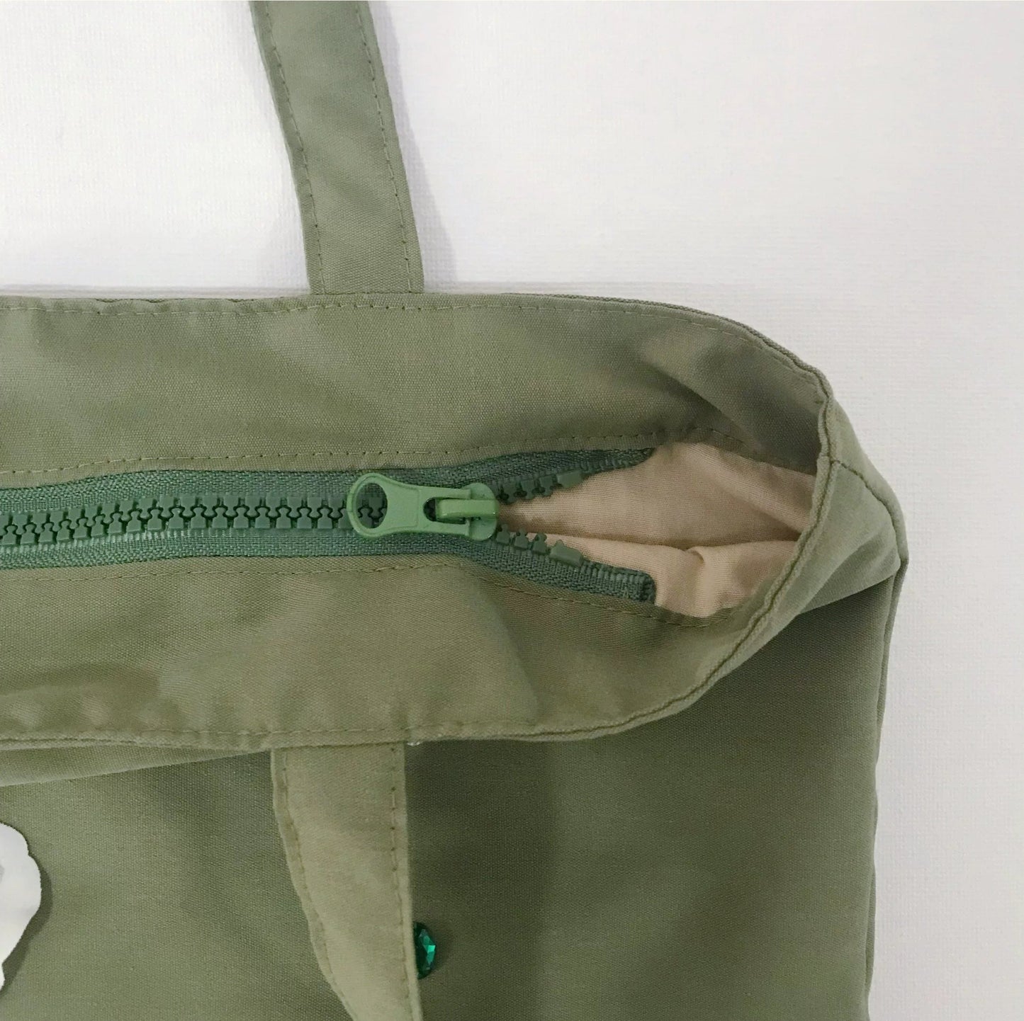 Botanical Flower Satin Tote Bag
