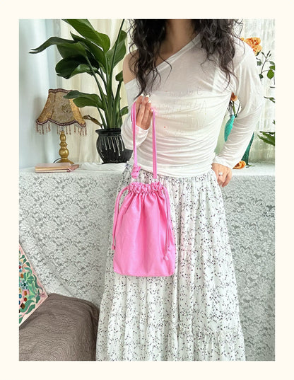 Drawstring Bag – Pink