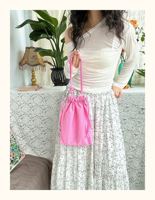 Drawstring Bag – Pink