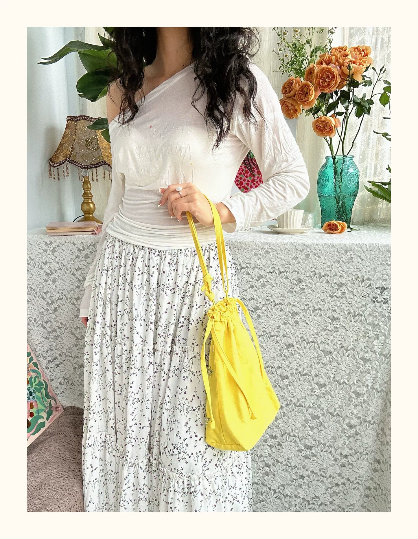 Drawstring Bag – Yellow