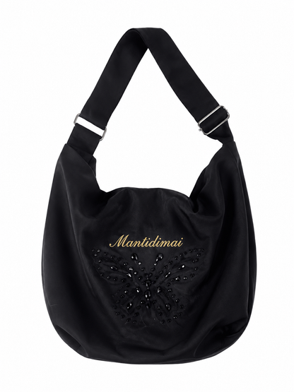 Butterfly Hobo Bag – Black